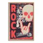 Quadro Decorativo Rock And Roll Crânio E Mão