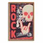 Quadro Decorativo Rock And Roll Crânio E Mão