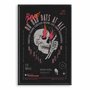 Quadro Decorativo Rock And Roll Crânio No Bad Days At All