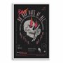 Quadro Decorativo Rock And Roll Crânio No Bad Days At All