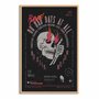 Quadro Decorativo Rock And Roll Crânio No Bad Days At All