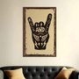 Quadro Decorativo Rock And Roll Hand