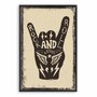 Quadro Decorativo Rock And Roll Hand