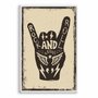 Quadro Decorativo Rock And Roll Hand