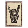 Quadro Decorativo Rock And Roll Hand