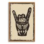 Quadro Decorativo Rock And Roll Hand