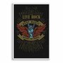 Quadro Decorativo Rock And Roll Long Live Rock