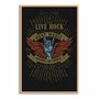 Quadro Decorativo Rock And Roll Long Live Rock