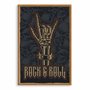 Quadro Decorativo Rock And Roll Mão Esqueleto