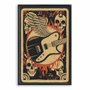 Quadro Decorativo Rock And Roll Vintage Guitarra