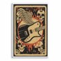Quadro Decorativo Rock And Roll Vintage Guitarra