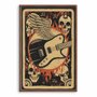 Quadro Decorativo Rock And Roll Vintage Guitarra