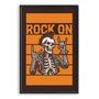 Quadro Decorativo Rock On Esqueleto