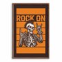 Quadro Decorativo Rock On Esqueleto