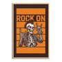 Quadro Decorativo Rock On Esqueleto