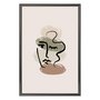 Quadro Decorativo Rosto Abstrato Minimalista Estilo Japandi