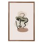 Quadro Decorativo Rosto Abstrato Minimalista Estilo Japandi