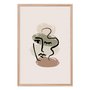 Quadro Decorativo Rosto Abstrato Minimalista Estilo Japandi