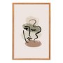 Quadro Decorativo Rosto Abstrato Minimalista Estilo Japandi