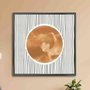 Quadro Decorativo Sol Sobre Linhas Estilo Japandi