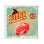 Quadro Decorativo Steak 100% Fresh Meat Always Fresh