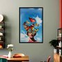 Quadro Decorativo Surrealista Mulher Com Borboletas