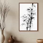 Quadro Decorativo Take Arte de Bambu no Estilo Sumiê