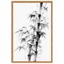 Quadro Decorativo Take Arte de Bambu no Estilo Sumiê