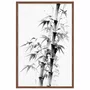 Quadro Decorativo Take Arte de Bambu no Estilo Sumiê