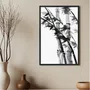 Quadro Decorativo Take Arte de Bambus no Estilo Sumiê