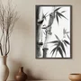Quadro Decorativo Take Pintura de Bambu no Estilo Sumiê