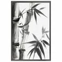 Quadro Decorativo Take Pintura de Bambu no Estilo Sumiê