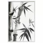 Quadro Decorativo Take Pintura de Bambu no Estilo Sumiê