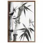 Quadro Decorativo Take Pintura de Bambu no Estilo Sumiê