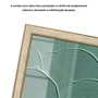 Quadro Decorativo Textura Abstrata de Arcos Estilo Modern Heritage
