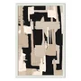 Quadro Decorativo Textura Bege e Preto Estilo Modern Heritage