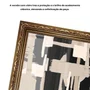 Quadro Decorativo Textura Bege e Preto Estilo Modern Heritage