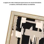 Quadro Decorativo Textura Bege e Preto Estilo Modern Heritage