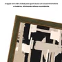Quadro Decorativo Textura Bege e Preto Estilo Modern Heritage