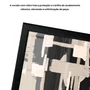 Quadro Decorativo Textura Bege e Preto Estilo Modern Heritage
