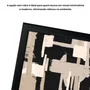 Quadro Decorativo Textura Bege e Preto Estilo Modern Heritage