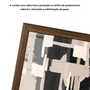 Quadro Decorativo Textura Bege e Preto Estilo Modern Heritage