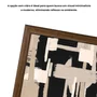 Quadro Decorativo Textura Bege e Preto Estilo Modern Heritage