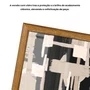 Quadro Decorativo Textura Bege e Preto Estilo Modern Heritage