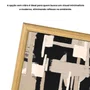 Quadro Decorativo Textura Bege e Preto Estilo Modern Heritage