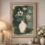 Quadro Decorativo Vaso de Flores Estilo Modern Heritage
