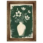 Quadro Decorativo Vaso de Flores Estilo Modern Heritage