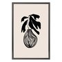 Quadro Decorativo Vaso De Planta Minimalista Japonês Estilo Japandi