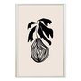 Quadro Decorativo Vaso De Planta Minimalista Japonês Estilo Japandi