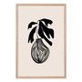 Quadro Decorativo Vaso De Planta Minimalista Japonês Estilo Japandi